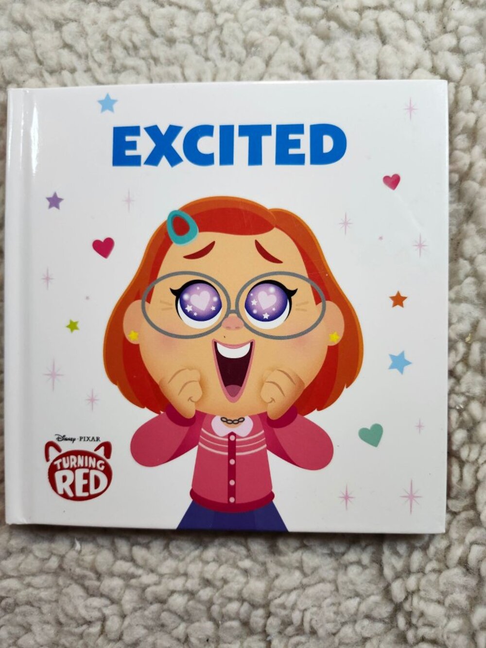 Disney Press Pixar Excited Turning Red Board Book Kids Baby Picture Book 2022
